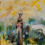 <em>Between Earth and Sky,</em> 2019, 40 x 40 in, oil on canvas