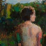 <em>Garden,</em> 2017, 30 x 30 in, oil on canvas
