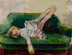 <em>Green Couch,</em> 2019, 30 x 40 in, oil on canvas