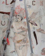 <em>Myth,</em> 2019, 60 x 48 in, oil on canvas