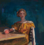 <em>margarita,</em> 2019, 30 x 30 in, oil on canvas